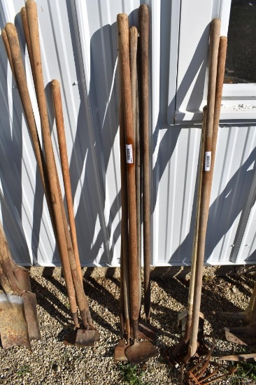 Lot of Assorted Garden Hoes