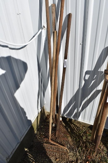 Lot of Assorted Leaf Rakes