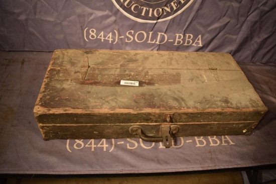 Antique tool box and tools