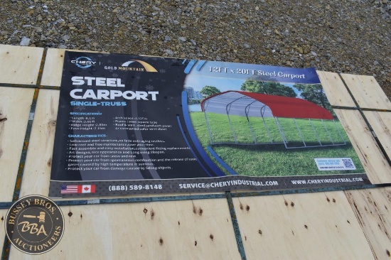 GOLD MOUNTIAN 12X20 STEEL CARPORT 35311