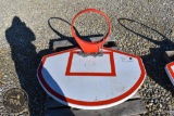 STEEL BASKET BALL BACKBOARD AND RIM 35264