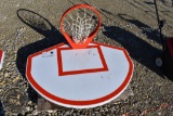 STEEL BASKET BALL BACKBOARD AND RIM 35255