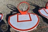 STEEL BASKET BALL BACKBOARD AND RIM 35258