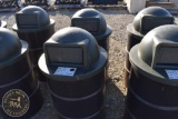 STEEL TRASH BARRELS WITH LIDS 35244