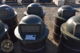 STEEL TRASH BARRELS WITH LIDS 35249