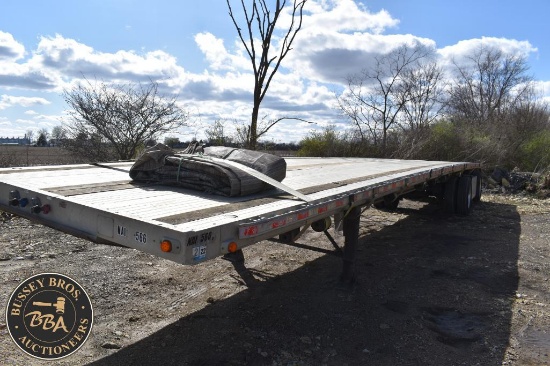 1999 BENSON 48FT. FLATDECK SEMI TRAILER- 33819