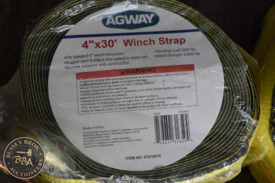 4INCH X 30FT WINCH STRAPS 36344