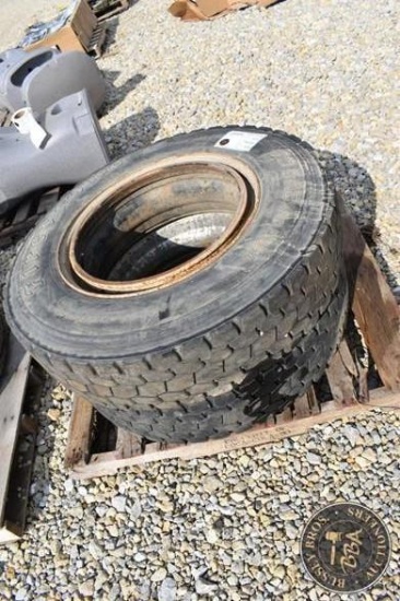 Tires 2 TRUCK TIRES WITH RIMS 37188