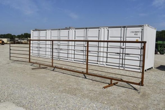 CATTLE GATE 24FT. LONG X 68IN. TALL, 8287