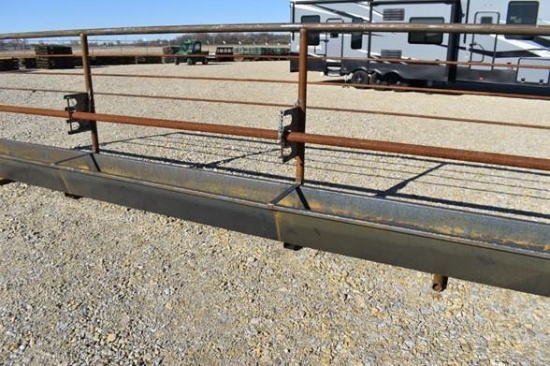 LONE STAR CATTLE FEEDER 24FT LONG, 8290