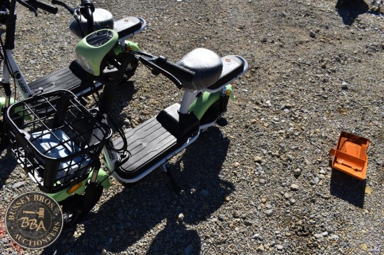 Future Electric Scooter with Front Basket