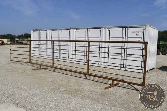 CATTLE GATE 24FT. LONG X 68IN. TALL W/GATE 6153