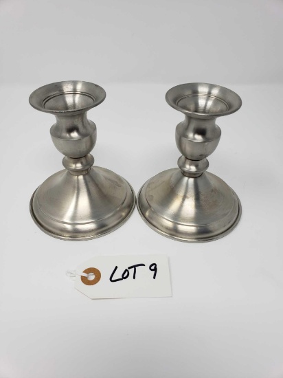 Leonard Pewter Candlesticks