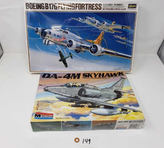 Boeing B17G Flying Fortress and OA- 4M Skyhawk