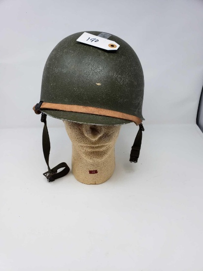 M1 Steel Helmet With Liner Belgium Made