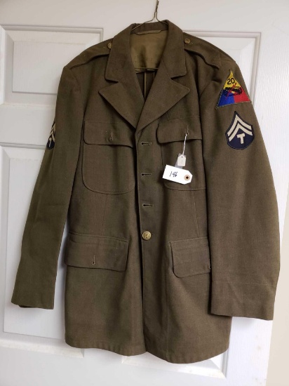 WW II 20TH Armour Dress Coat Jan 13 1942