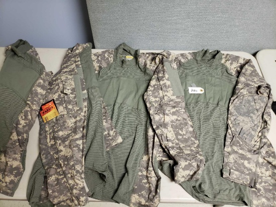 Lot of 4 Massif Combat Shirts (Large)