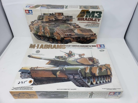 M3 Bradley and M-1 Abrams 1/35th Scale