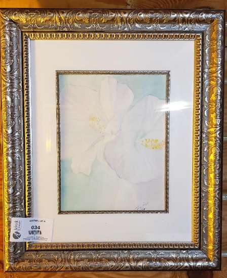 Gorgeous Vintage Guilded Frame with Magnolia Print