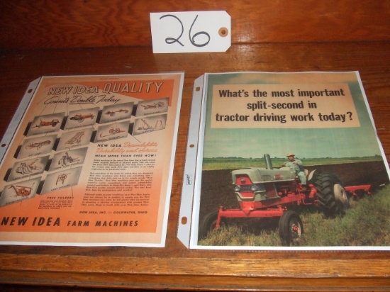 "NEW IDEA" FARM MACHINES PAMPHLET - "FORD" SELECTO SPEED PAMPHLET