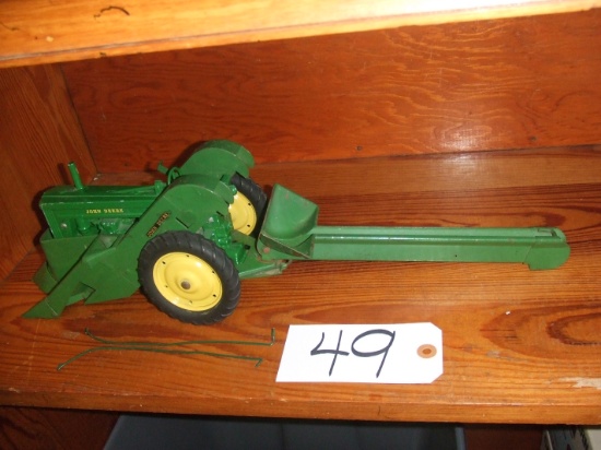 JOHN DEERE TRACTOR WITH MOUNTED CORN PICKER