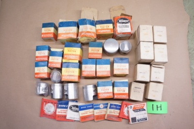 Japanese NOS Pistons & Rings: Kawasaki, Honda, Wiseco, Yamaha Miscellaneous Parts Lot