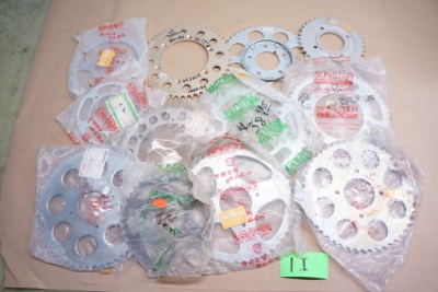 Japanese NOS Sprockets: Kawasaki, Sunstar Miscellaneous Parts Lot