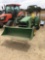 JD 3830 hydro 4 wd. W/ JD 305 loader, nice 6' Bushog shredder, 6' Frontier box blade sold as a