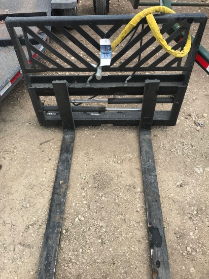 New 48" hyd. adjustable pallet forks for skid steer