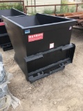 New 1 1/2 yard trash dumpster for skid loader