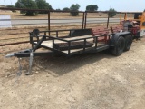 16' utility trailer-- non titled -- auction receipt only