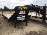 Big Tex 22GN 25+5 tandem dual flatbed with dovetail ramps and pop up center. 2015-- nice trailer Vin