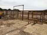Heavy duty gate for portable panels