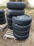 new 235-80R 16 - 10 ply trailer tires on 8 lug wheels sold by each take any #