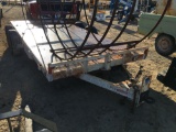 Flat bed trailer 7x16