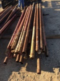 2 7/8 pipe post approx 50 sold as 1 lot