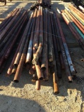2 7/8 pipe post -- approx. 50 sold as 1 lot