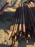 2 3/8 pipe post approx. 50 sold as 1 lot