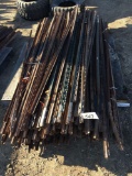 Used light weight T post approx 200 on pallet sold as 1 lot