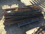 Used light weight T post - approx. 200 on pallet sold as 1 lot