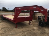 New Demo East Texas 32' x 102 drive over fender hyd. dovetail with 2 x 7K axles- 14 ply all steel