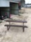 new 1 sided metal picnic table