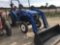 New Holland Workmaster Tractor 45 W 615 TL loader Huskee post hole digger 350 HRS