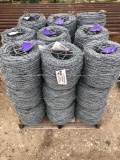 new 4 pt.. barbed wire sale by roll take any amount