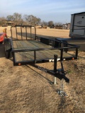 New 2019 East Texas Trailer Utility 83x20 2x3500 torson axles with brakes and ramp gate VIN 3692