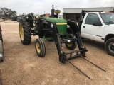 John Deere 2755 Tractor with KD 2000 QT loader with bucket & hay spear SER P04239D001833