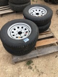 Tires ST 205-75-15 on 5 lug Sell by choice x money!