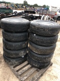 New trailer tires 225-75R 15 - 10 ply on 5 lug sell choice x money