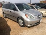 2008 Honda Odessy Van seizure vehicle may or may not have salvage title no fee drove in VIN 1415