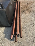 2 3/8 x 12' pipe post sold all 7 for 1 bid
